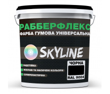 Краска резиновая суперэластичная сверхстойкая SkyLine РабберФлекс Черный RAL 9004 6 кг