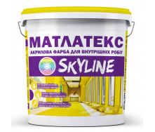 Фарба для інтер'єру на акриловій основі водно-дисперсійна Матлатекс SkyLine 7 кг Білий