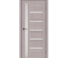 Дверное полотно MS Doors ORLEAN 80см дуб серый стекло сатин