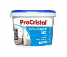 Фарба акрилова інтер’єрна Ирком ProCristal Lux IР-233 біла матова 10 л