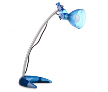 Настольная лампа в современном стиле офисная Brille 40W MTL-19 Синий