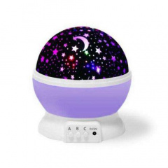 Нічник куля проектор обертається зоряне небо дитячий Star Master Dream QDP01 куля Purple (gr006653) Херсон