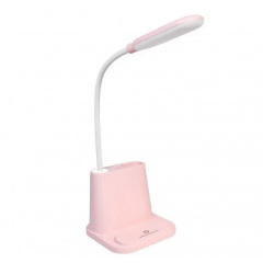 Настольная светодиодная лампа RIAS Multifunctional Desk Lamp с держателем для телефона 1200mAh Pink (3_02971) Кропивницький