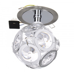 Декоративный точечный светильник Brille 20W HDL-G130 Хром 162295 Хмельницький