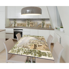 Наклейка 3Д вінілова на стіл Zatarga «Чарівний пейзаж» 600х1200 мм для будинків, квартир, столів, кав'ярень Житомир