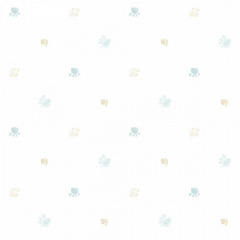 Паперові дитячі шпалери ICH Dandino Lullaby 228-4 0.53 х 10.05 м Біло-бірюзовий Ужгород