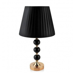 Лампа керамічна настільна Flora Chantal 49,5 см 60 Вт Чорний (SK000324) Запоріжжя