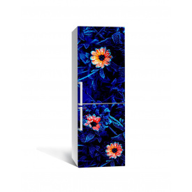 Наклейка на холодильник Zatarga «Цветы троля» 650х2000 мм виниловая 3Д наклейка декор на кухню самоклеящаяся