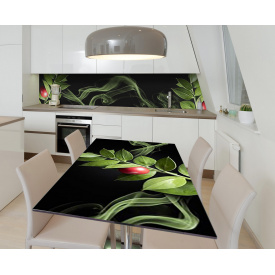 Наклейка 3Д виниловая на стол Zatarga «Кофейная ветвь» 600х1200 мм для домов, квартир, столов, кофейн, кафе