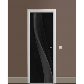 Наклейка на двері Zatarga «Димний шлейф» 650х2000 мм вінілова 3Д наклейка декор самоклеюча