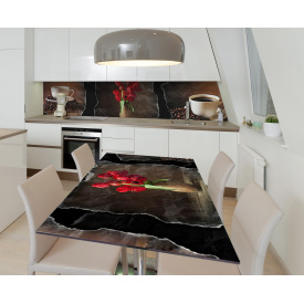 Наклейка 3Д вінілова на стіл Zatarga «Ранок у Голландії» 600х1200 мм для будинків, квартир, столів, кав'ярень