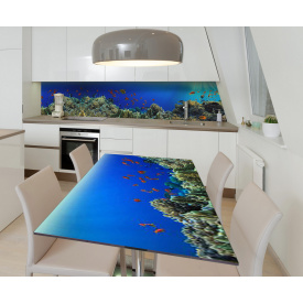 Наклейка вінілова на стіл Zatarga  "Підводний світ" 600х1200 мм