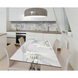 Наклейка 3Д виниловая на стол Zatarga «Энергия света» 600х1200 мм для домов, квартир, столов, кофейн, кафе