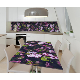 Наклейка 3Д виниловая на стол Zatarga «Тайны китайской вишни» 650х1200 мм для домов, квартир, столов, кофейн,