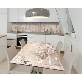 Наклейка 3Д виниловая на стол Zatarga «Французские фрески» 600х1200 мм (Z183406st)
