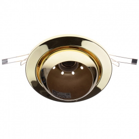 Поворотный точечный светильник Brille 60W Рыбий глаз Латунь 161015