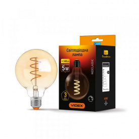 Лампа дімерна Filament Videx G95FASD 5 Вт E27 2200 K Бронза (25015)