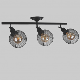 Стельова люстра на 3 плафони в стилі лофт Lightled 907-X011F-3 ВК
