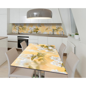Наклейка 3Д виниловая на стол Zatarga «Дыхание чувств» 600х1200 мм для домов, квартир, столов, кофейн, кафе