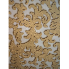 Шпалери Lanita вінілові на флізеліновій основі Прадо декор ТФШ 7-0271 біло-золотий (1,06х10,05м.)
