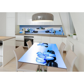 Наклейка вінілова 3Д на стіл Zatarga «Бірюзові почуття» 650х1200 мм (Z182544/1st)