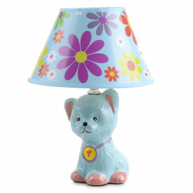 Настольная лампа для детской "Кот" Brille 40W TP-019 Синий