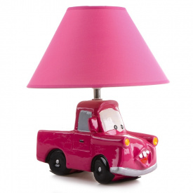 Настольная лампа для детской "Машинка" Brille 40W TP-020 Розовый