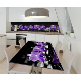 Наклейка 3Д вінілова на стіл Zatarga «Северна медитація» 650х1200 мм для будинків, квартир, столів, кав'ярень,