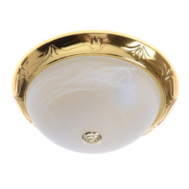 Светильник настенно-потолочный Brille 60W BR-02284 Золотистый корпус, белый плафон