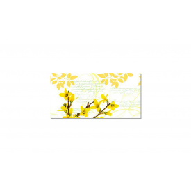 Наклейка виниловая на стол Zatarga "Весенние Желтые Цветы" 600х1200 мм