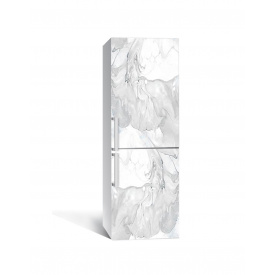 Наклейка на холодильник Zatarga «Белый гранит» 650х2000 мм виниловая 3Д наклейка декор на кухню самоклеящаяся