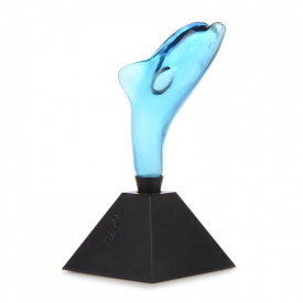 Настольная лампа в современном стиле детская "Дельфин" Brille 40W TL-165 Черный