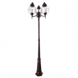 Уличный фонарь Brille 60W GL-103 Черный в классическом стиле