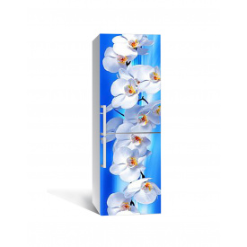 Наклейка на холодильник Zatarga «Орхидеи в океане» 650х2000 мм виниловая 3Д наклейка декор на кухню