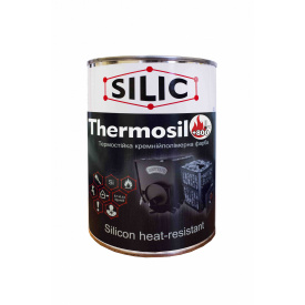 Термостійка кремнійорганічна емаль Силік Україна Thermosil 800 1 кг Чорний (TS800ch)
