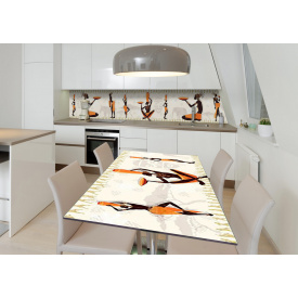 Наклейка 3Д виниловая на стол Zatarga «Гостеприимство Африки» 650х1200 мм для домов, квартир, столов, кофейн