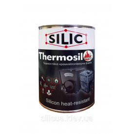 Термостойкая кремнийорганическая эмаль Силик Украина Thermosil 650 1 кг Графит (TS650gr)
