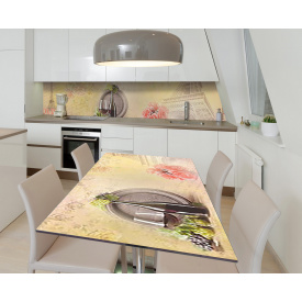 Наклейка 3Д виниловая на стол Zatarga «Хмельное настроение» 650х1200 мм для домов, квартир, столов, кофейн,