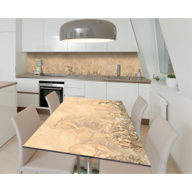 Наклейка 3Д вінілова на стіл Zatarga «Античні сюжети» 600х1200 мм для будинків, квартир, столів, кав'ярень, кафе