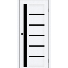 Дверне полотно MS Doors ORLEAN 80см арктик чорне сатин
