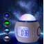 Музичний нічник-проектор зоряне небо 1038 з годинником та будильником (10380293N) Луцьк