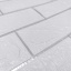 Самоклеюча декоративна 3D панель 3D Loft Os-BG01-3 Під білу матову цеглу зі сріблом 700x770x3 мм Львів