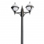 Вуличний ліхтар Brille 60W GL-04 Чорний 2 джерела світла Тернопіль