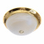 Светильник настенно-потолочный Brille 60W BR-02284 Золотистый корпус, белый плафон Житомир