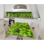 Наклейка 3Д виниловая на стол Zatarga «Лавровые ветви» 600х1200 мм для домов, квартир, столов, кофейн, кафе Пологи