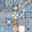 Самоклеющаяся пленка Sticker Wall SW-00000787 Винтажная синяя мозаика 0.45х10M Пологи