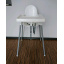 Стульчик для кормления + столик + подушка + чехол IKEA ANTILOP 42х4х42 см Серый Миколаїв