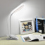 Настольная лампа LED в современном стиле на прищепке Brille 5W SL-58 Белый Виноградів