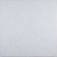 Самоклеящаяся 3D панель 3D Loft Белый ромб 700x700x6,5 мм Нікополь