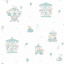 Паперові дитячі шпалери ICH Dandino Lullaby 220-4 0.53 х 10.05 м Біло-Бірюзовий Київ